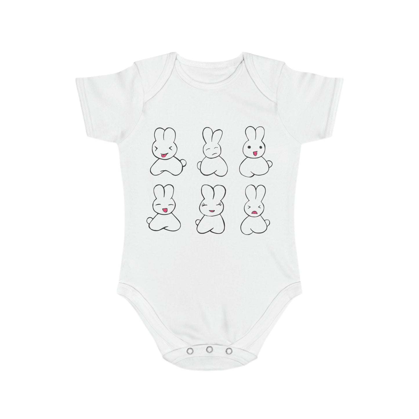 My Rabbit Life Short Sleeve Baby Bodysuit