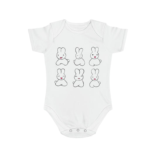 My Rabbit Life Short Sleeve Baby Bodysuit