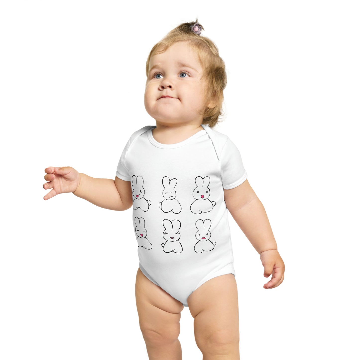 My Rabbit Life Short Sleeve Baby Bodysuit